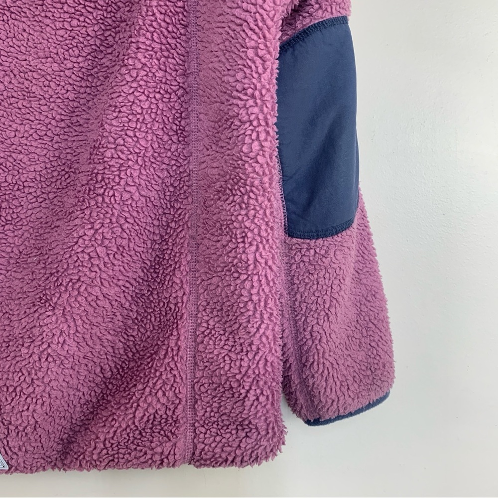 L.L.Bean Sherpa Hooded Jacket Punk/Blue -XL 18 - Picture 3 of 14